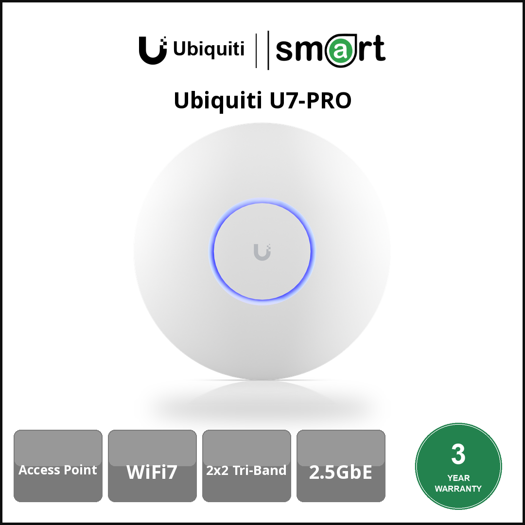 Ubiquiti U7-PRO - AP WiFi7 2x2 2.4/5/6GHz 2.5GbE Pro