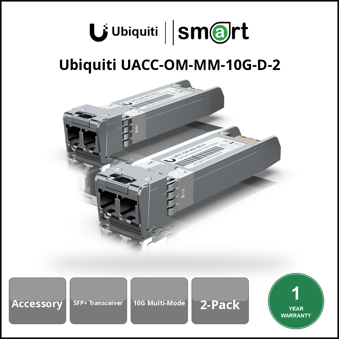 Ubiquiti UACC-OM-MM-10G-D-2 - Transceiver 2x10G SFP+ LC Multi-Mode-2unit