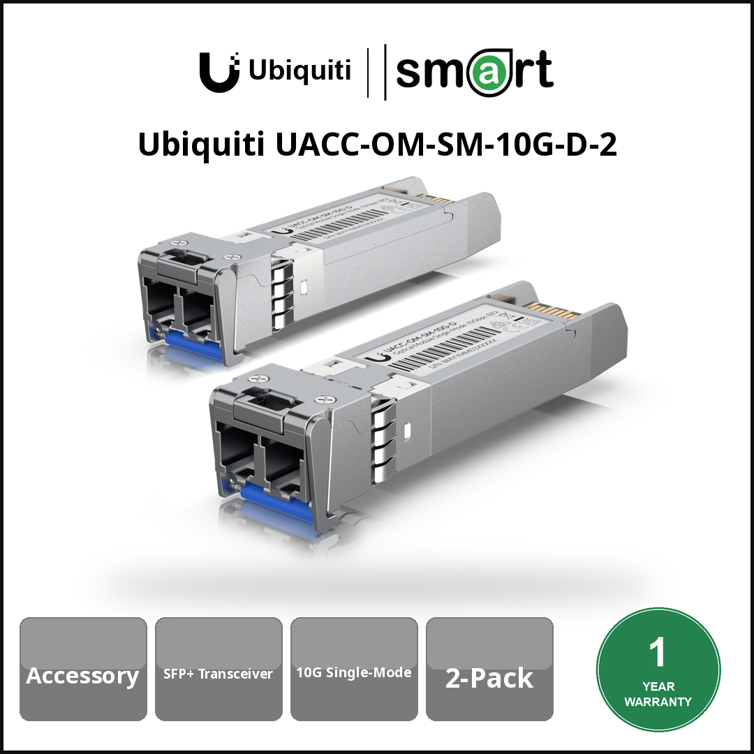 Ubiquiti UACC-OM-SM-10G-D-2 - Transceiver 2x10G SFP+ LC Single-Mode-2unit