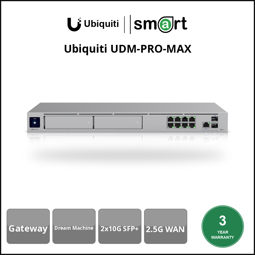 Ubiquiti UDM-PRO-MAX - GW UDM Pro Max (8x1G 1x2.5G 2x10GSFP+)
