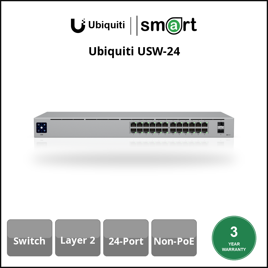 Ubiquiti USW-24 - L2 (24)G (24x1G 2xSFP)
