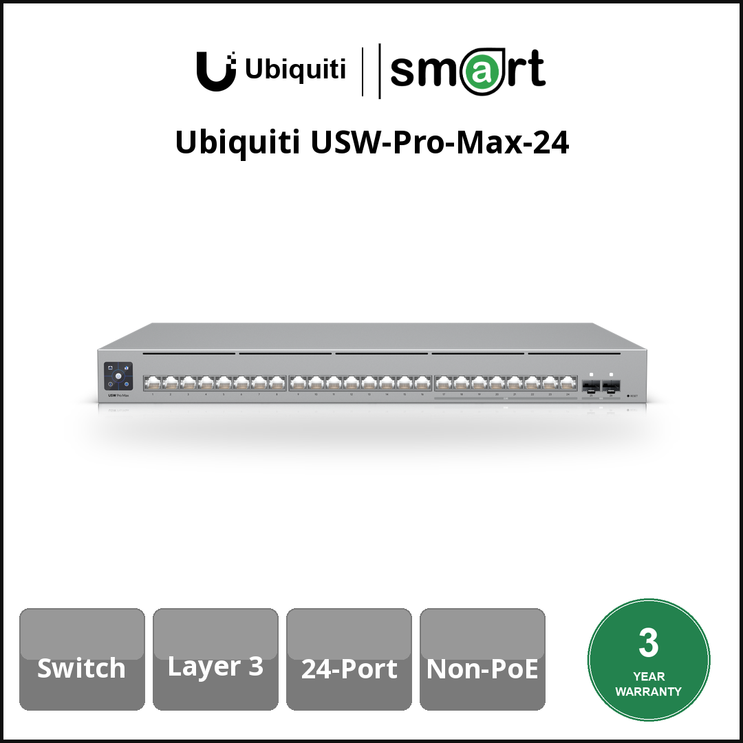 Ubiquiti USW-Pro-Max-24 - L3 (24) Pro Max (16x1G 8x2.5G 2SFP+)